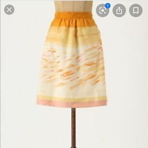 Vintage Anthropologie Silk Skirt